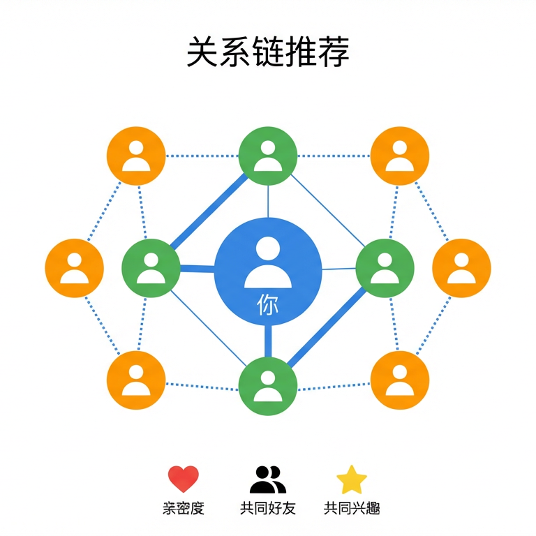 社交推荐：关系链与亲密度信号